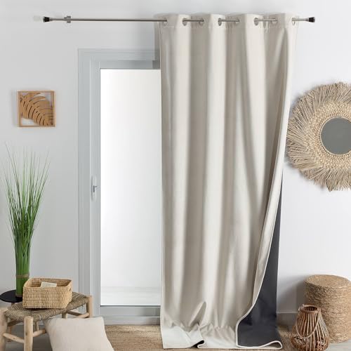QABANE - Rideau Isolant Et Occultant en Velours Doublé... - Maison & Cuisine Amazon France à 41.90€