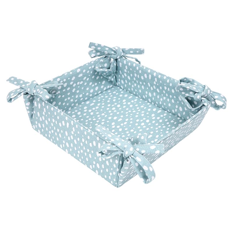 Sintra Recycled Cotton Spotted Bread Basket - Duck Egg - Amazon Royaume-Uni à 3.50€