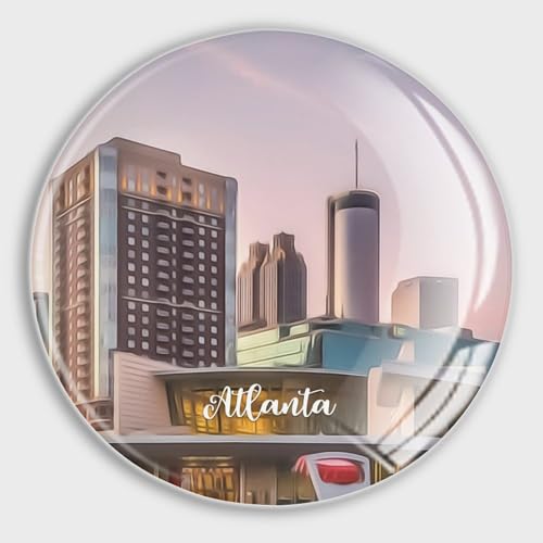 luckluccy Glasmagnete, Kühlschrankmagnete, Atlanta-Landschaf... - Fournitures Bureau Amazon Allemagne à 3.43€