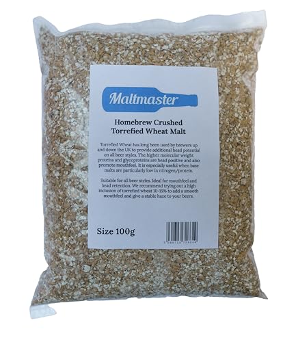 Homebrew Crushed Malt Torrefied Wheat 100g - Jardin & Extérieur Amazon Royaume-Uni à 1.50€