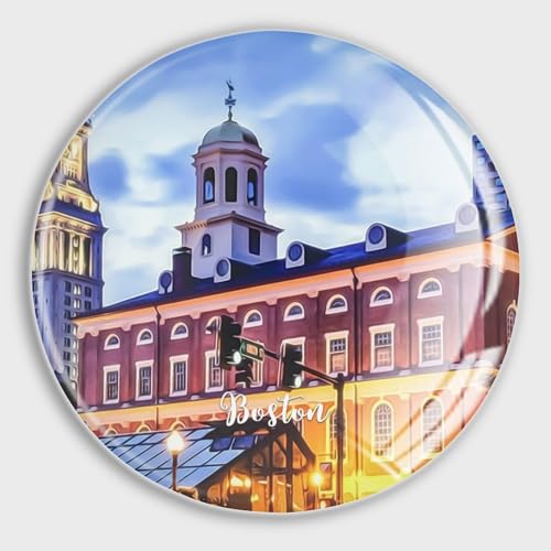 luckluccy Glas-Kühlschrankmagnete, Boston-Landschaft... - Maison & Cuisine Amazon Allemagne à 3.43€