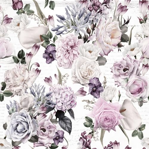 Lot de 20 serviettes en papier avec motif floral, jardin et... - Maison & Cuisine Amazon France à 2.97€