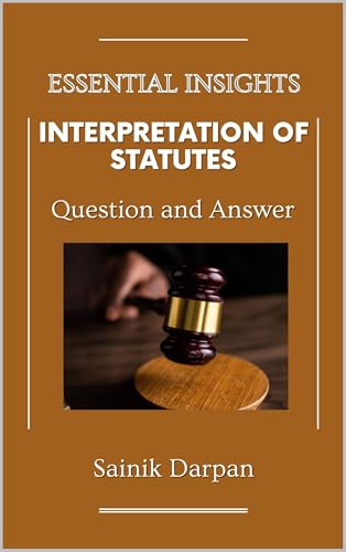 Interpretation of Statutes : Question and Answer: Law Notes... - Maison & Cuisine Amazon Espagne à 2.99€
