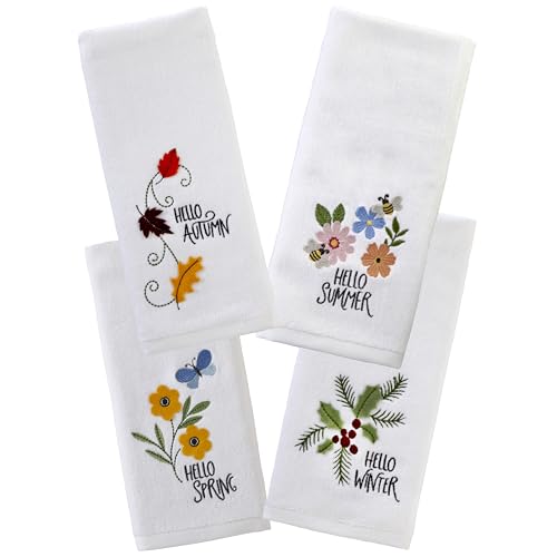 SKL Home Hello Seasons 4-teiliges 3D-Handtuch-Set - Maison & Cuisine en promo à 27.01€