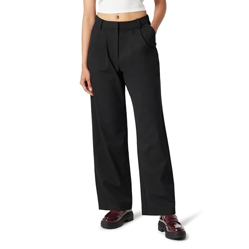 The Drop Nancy Pleat Front Wide Leg Trouser Pantalon, Noir... - Maison & Cuisine Amazon France à 42.93€