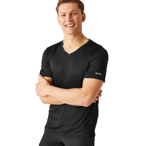 Regatta Maglietta a Maniche Corte da Uomo con Scollo a V... - Bon plan à 14.98€
