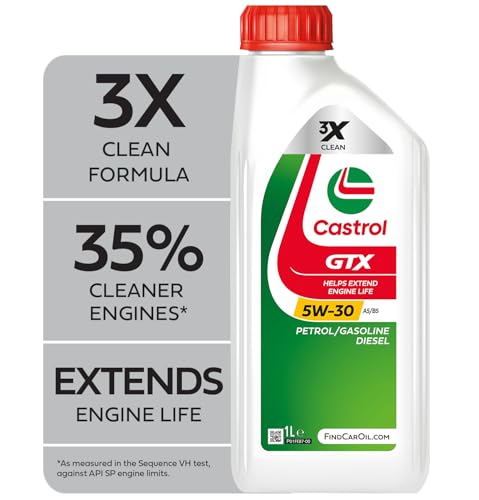 Castrol GTX 5W-30 A5/B5 Engine Oil 1L, White - Auto & Moto Amazon Royaume-Uni à 6.85€
