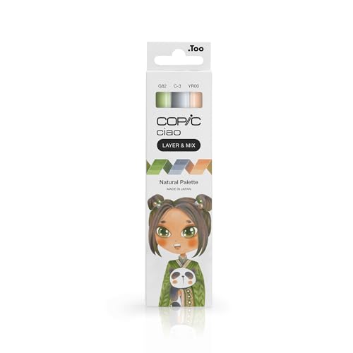COPIC Ciao LAYER & MIX « Natural Palette », Set de... en promo à 11,57€ (-53%) sur Amazon FR