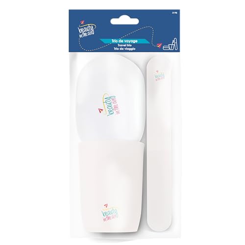 Beauty In The Air - Trio of Cups - Soap Box + Toothbrush... - Beauté & Parfums Amazon Royaume-Uni à 2.41€