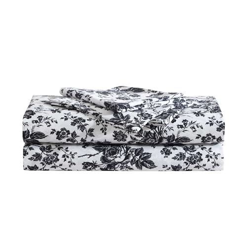 Betsey Johnson Betseys Toile Black, King Sheets, Soft &... - Maison & Cuisine Amazon Allemagne à 27.86€