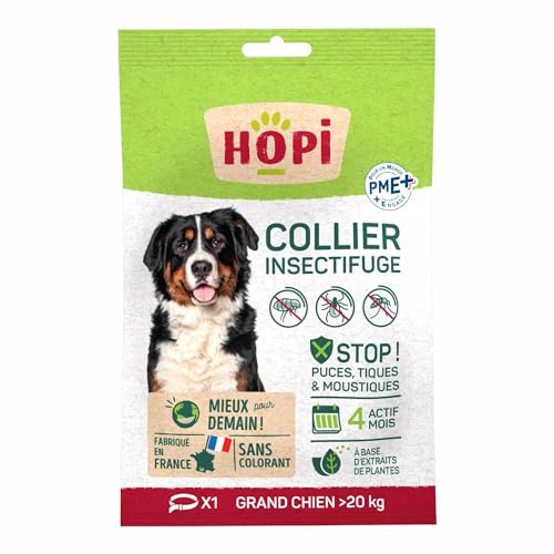 HOPI Collier Anti Puces pour Chien et Chiot de Plus de 20... - Jardin & Extérieur Amazon France à 3.79€