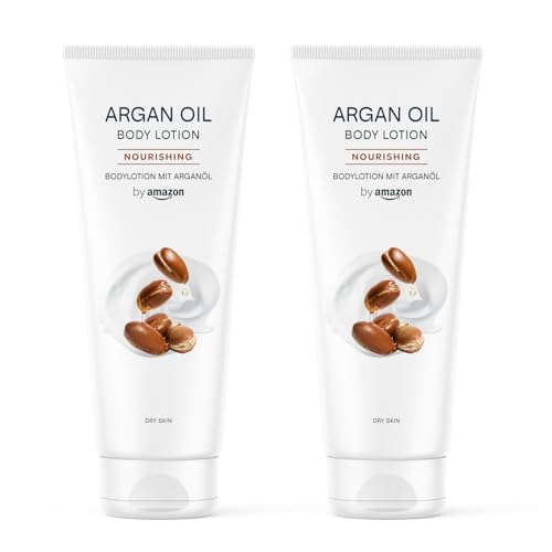 by Amazon Argan Body Lotion, 2x250ml - Beauté & Parfums Amazon Royaume-Uni à 3.01€