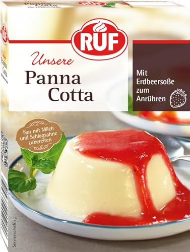 RUF Panna Cotta mit Erdbeer-Soße, ohne Kochen, der... - Nouvelle promo Amazon à 1.59€