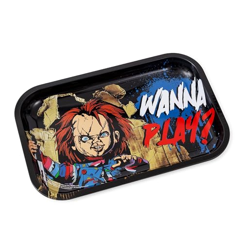 Silver Buffalo Chucky Wanna Play Blechtablett, 28,7 x 18,8... - Maison & Cuisine Amazon Allemagne à 13.52€