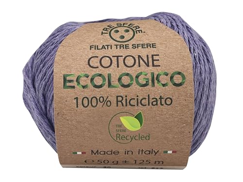gomitolo di cotone ecologico 100% riciclato - 80% cotone e... - Loisirs Créatifs Amazon Italie à 1.70€