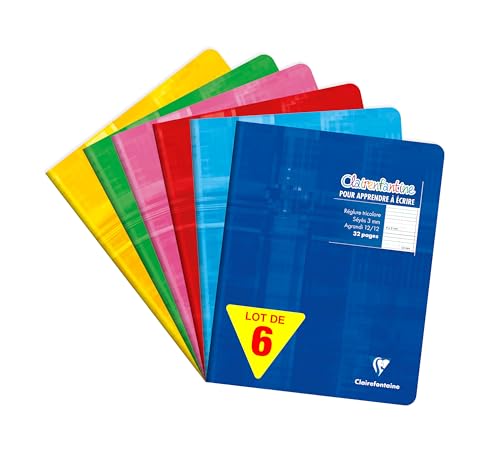 Clairefontaine 3796AMZC Un lot de 6 Cahiers d'Écriture... - Auto & Moto en promo à 3.30€