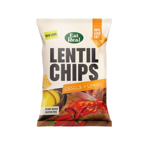 Eat Real Chilli & Lemon Lentil Chips 1 x 95g - Épicerie Amazon Royaume-Uni à 1.50€