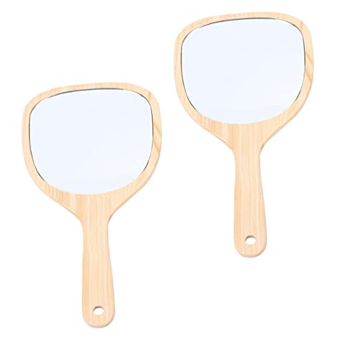 DOITOOL Espejos de Maquillaje de Viaje Mango de Madera 2... - Bricolage & Outils Amazon Espagne à 11.39€
