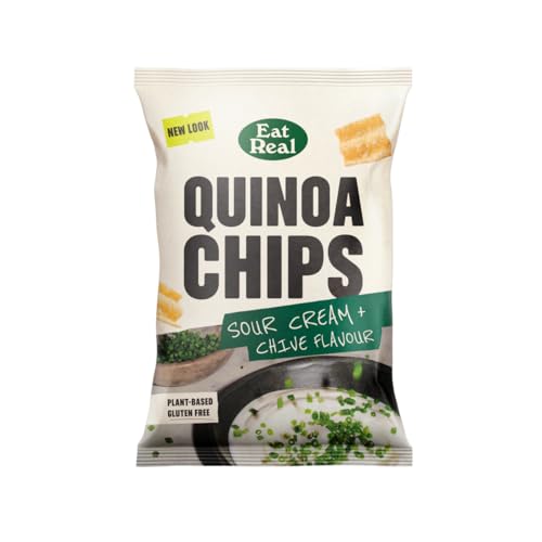 Eat Real Sour Cream & Chive Quinoa Chips 1 x 90g - Beauté & Parfums Amazon Royaume-Uni à 1.50€