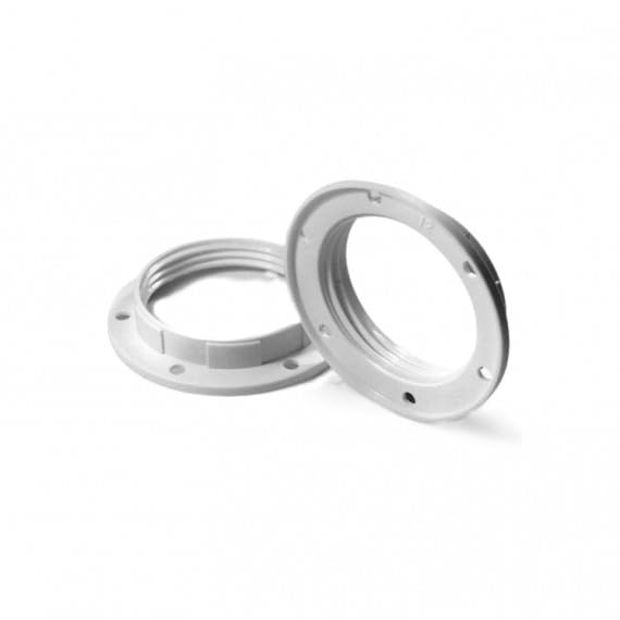 Anneau Blanc pour Douille à Vis : Fixation d'Abat-Jour |... en promo à 0,80€ (-83%) sur Amazon FR