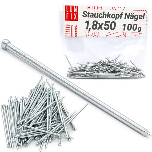 Clous 1.8x50mm 100g 100 pcs. | Clou galvanisé pour... - Amazon France à 1.99€