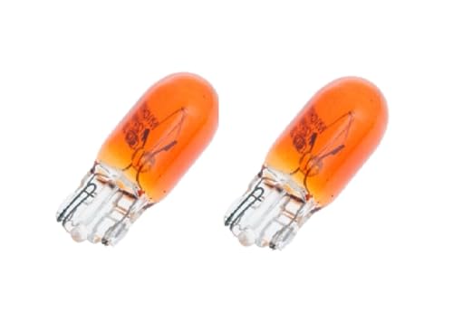 2 bombillas naranjas zócalo cristal 12 V 5 W W2.1 x 9.5d... - Auto & Moto Amazon Espagne à 1.99€
