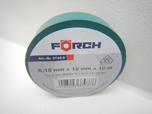 Förch 12mm ISOLIERBAND PVC KLEBEBAND ISOBAND ELEKTRO... - Bricolage & Outils Amazon Allemagne à 1.20€