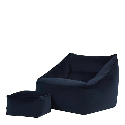 Icon Natalia Sitzsack Sessel mit Hocker für Erwachsene... - Home & Kitchen Amazon Germany à 99.99€