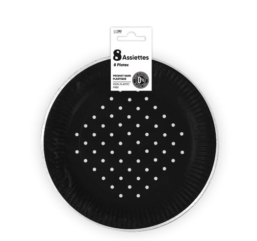 Surprisez-vous Teller, 8 Stück, 18 cm, Schwarz - Maison & Cuisine Amazon Allemagne à 4.17€