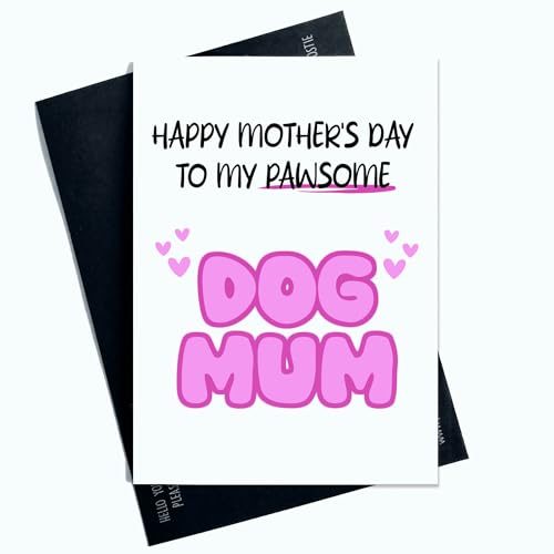 Happy Mother's Day to My Pawsome Dog Mum Mother's Day Card... - Pet Supplies Amazon UK à 2.30€