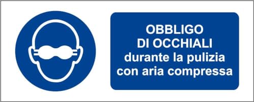 M-ITALY CARTELLO SEGNALETICO UNI - Obbligo di occhiali... - Fournitures Bureau Amazon Italie à 1.99€