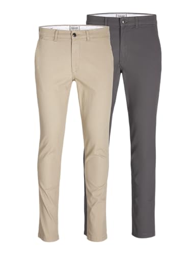 JACK & JONES Male Chino Hose 2er-Pack Slim Fit Chino Hose - Jardin & Extérieur Amazon Allemagne à 30.38€