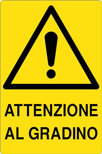 GLOBAL CARTELLO SEGNALETICO - ATTENZIONE AL GRADINO... - Maison & Cuisine Amazon Italie à 2.49€