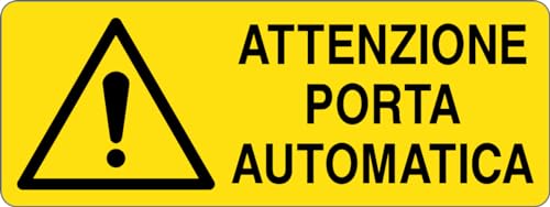 GLOBAL CARTELLO SEGNALETICO UNI - ATTENZIONE PORTA... - Fournitures Bureau Amazon Italie à 1.99€