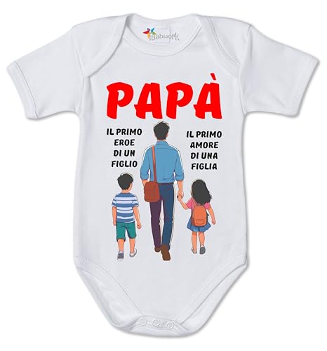 fashwork Body Neonato papà Festa del Il Primo Eroe di Un... - Auto & Moto Amazon Italie à 11.90€