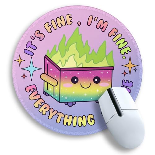 Gctriki Mauspad mit Farbverlauf, niedliches rundes Mauspad... - High-Tech & Électronique Amazon Allemagne à 2.00€