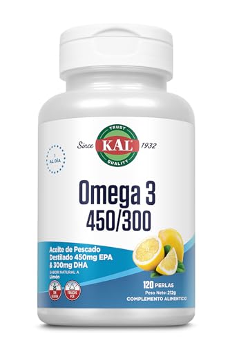 KAL OMEGA 3 450/300 120perlas – supplément complet conçu... - Beauté & Parfums Amazon France à 28.22€