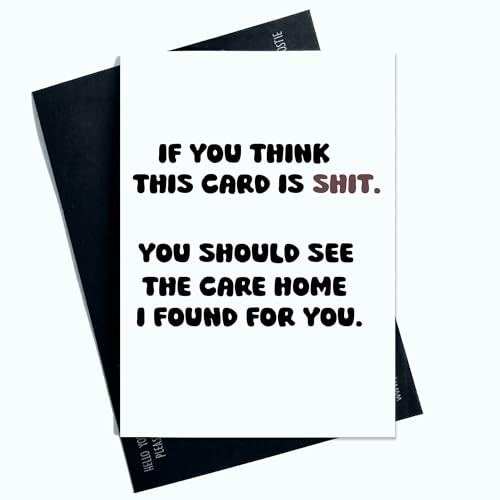 If You Think This Card Is Sh*t You should See The Care Home... - Auto & Moto Amazon Royaume-Uni à 1.91€