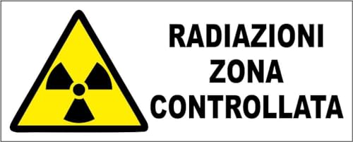 M-ITALY CARTELLO SEGNALETICO UNI - PERICOLO RADIAZIONI ZONA... - Fournitures Bureau Amazon Italie à 1.99€