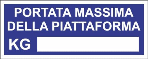 M-ITALY CARTELLO SEGNALETICO UNI - PORTATA MASSIMA DELLA... - Fournitures Bureau en promo à 2.49€