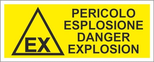 M-ITALY CARTELLO SEGNALETICO UNI - Pericolo esplosione... - Fournitures Bureau Amazon Italie à 2.49€