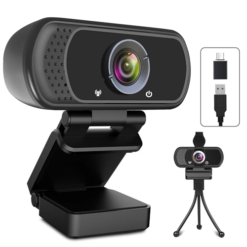 USB C Webcam for PC: 1080P HD Web Cam with Mic,Computer... - High-Tech & Électronique Amazon Royaume-Uni à 18.42€
