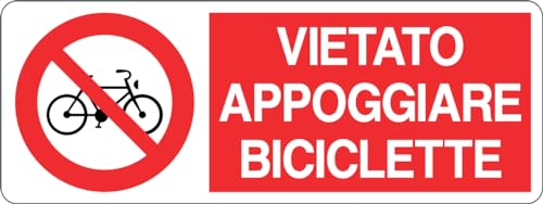 GLOBAL CARTELLO SEGNALETICO UNI - VIETATO APPOGGIARE... - Fournitures Bureau en promo à 1.99€