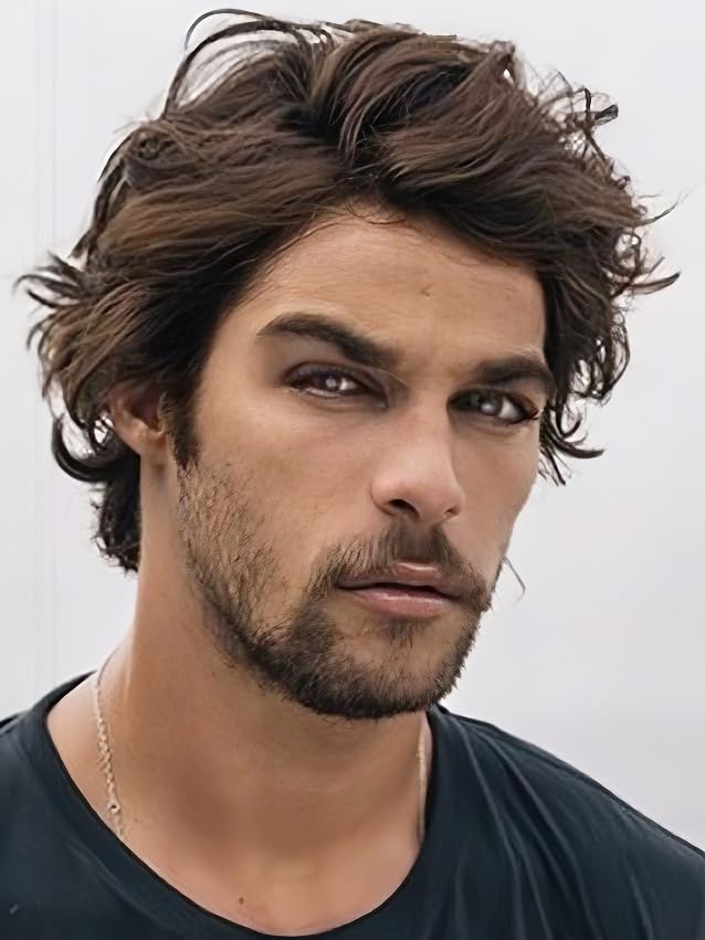 Siudus Perruque courte marron pour homme - Coupe naturelle... - Beauté & Parfums Amazon France à 17.57€