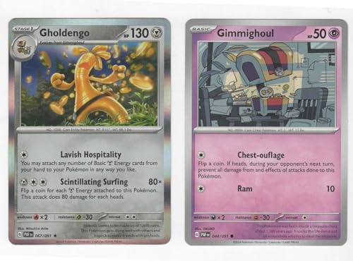 Gholdengo 067/091 Holo Rare – Paldean Fates – Lot de 2... - Jouets & Jeux Amazon France à 17.77€