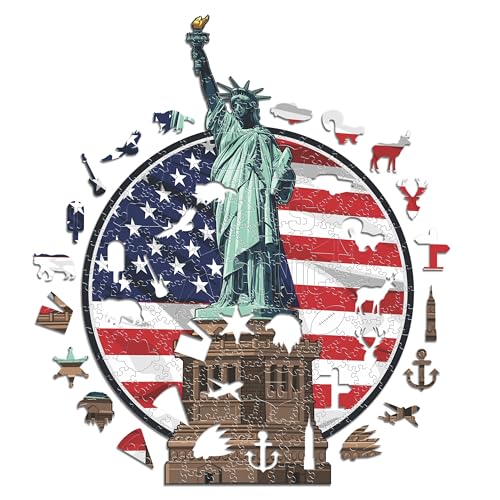 Iconic Puzzles, Statue of Liberty, 100% eco-sustainable... - Jouets & Jeux Amazon Royaume-Uni à 16.09€