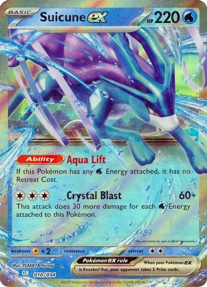 Pokemon Suicune ex 010/034 CLB - Sammelkartenspiel Classic... - Jeux Vidéo & Consoles Amazon Allemagne à 16.03€
