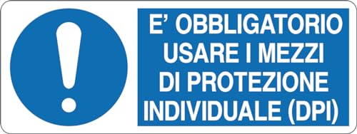 GLOBAL CARTELLO SEGNALETICO UNI - E' OBBLIGATORIO USARE I... - Fournitures Bureau Amazon Italie à 1.99€