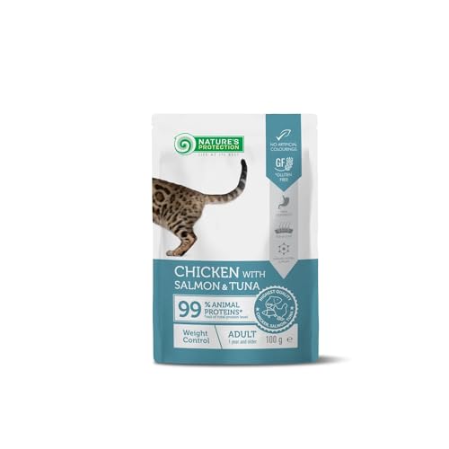 Natures P Cat Weight Control Pollo Salmon ATUN Pouch 100 GR - Sports & Fitness en promo à 3.36€