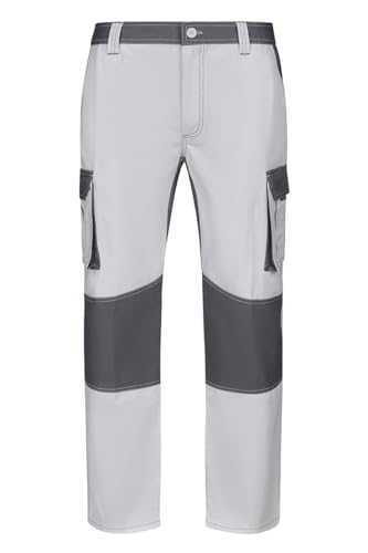 VELILLA 103020B Pantalon Multipoches Bicolore Blanc/Gris... - Maison & Cuisine Amazon France à 17.02€
